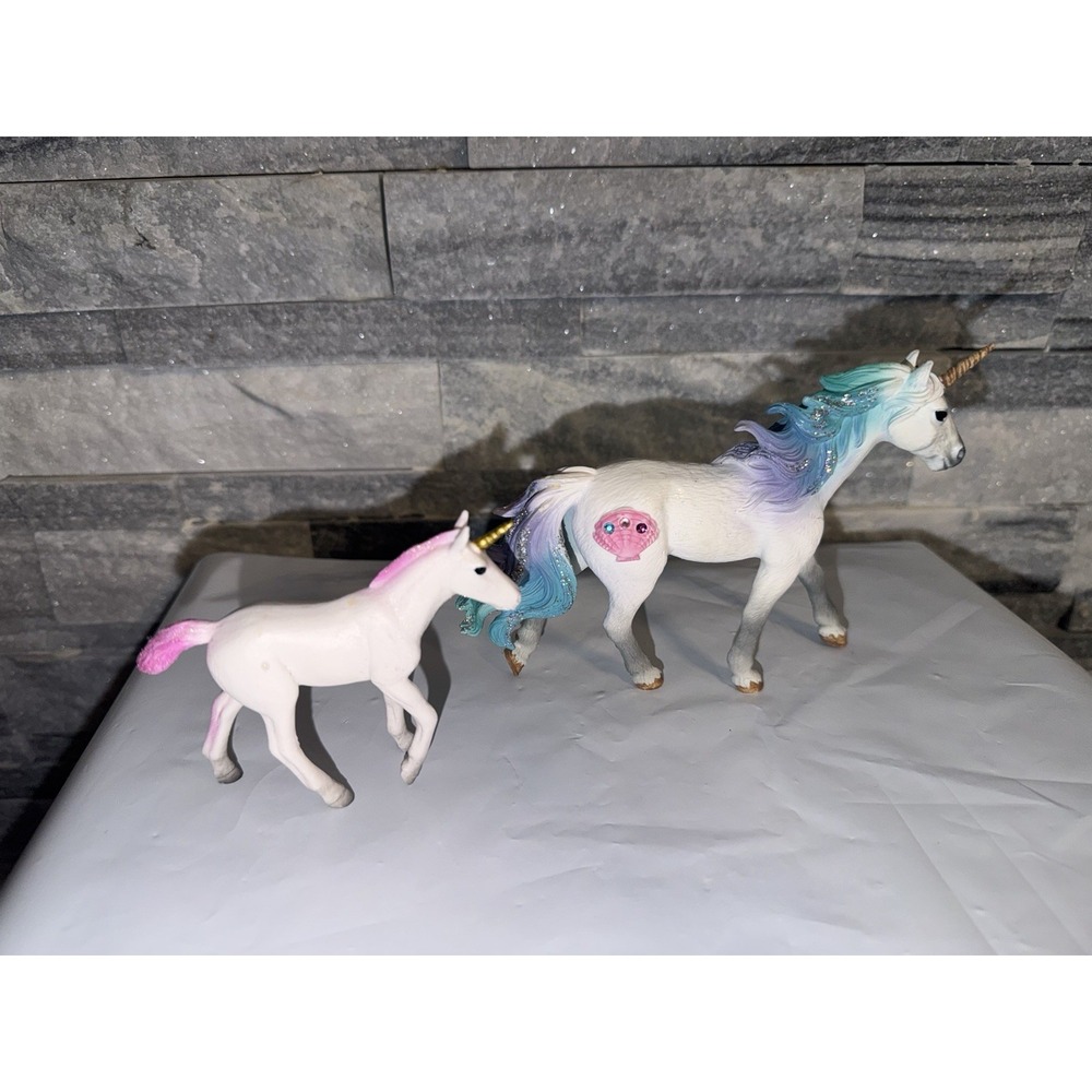 Schleich Unicorn Horse Lot Adult & Foal Fantasy Figures